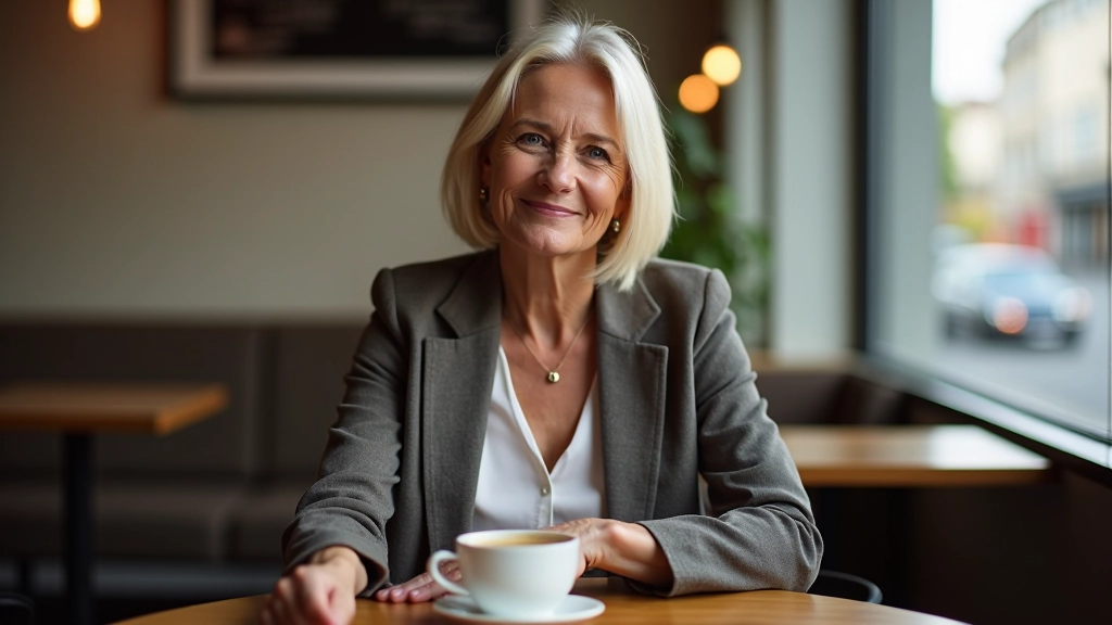 Woman looking forward with optimism and determination for new beginnings